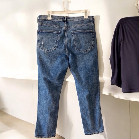 Y2K GAP High-Rise Straight Jeans 2003 Size 12 McBling Goldmine rare find classic - Picture 2 of 10